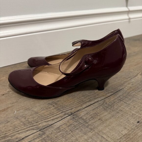 Repetto | Burgundy Mini Heel Mary Janes - Size EU 38 - Picture 4 of 16